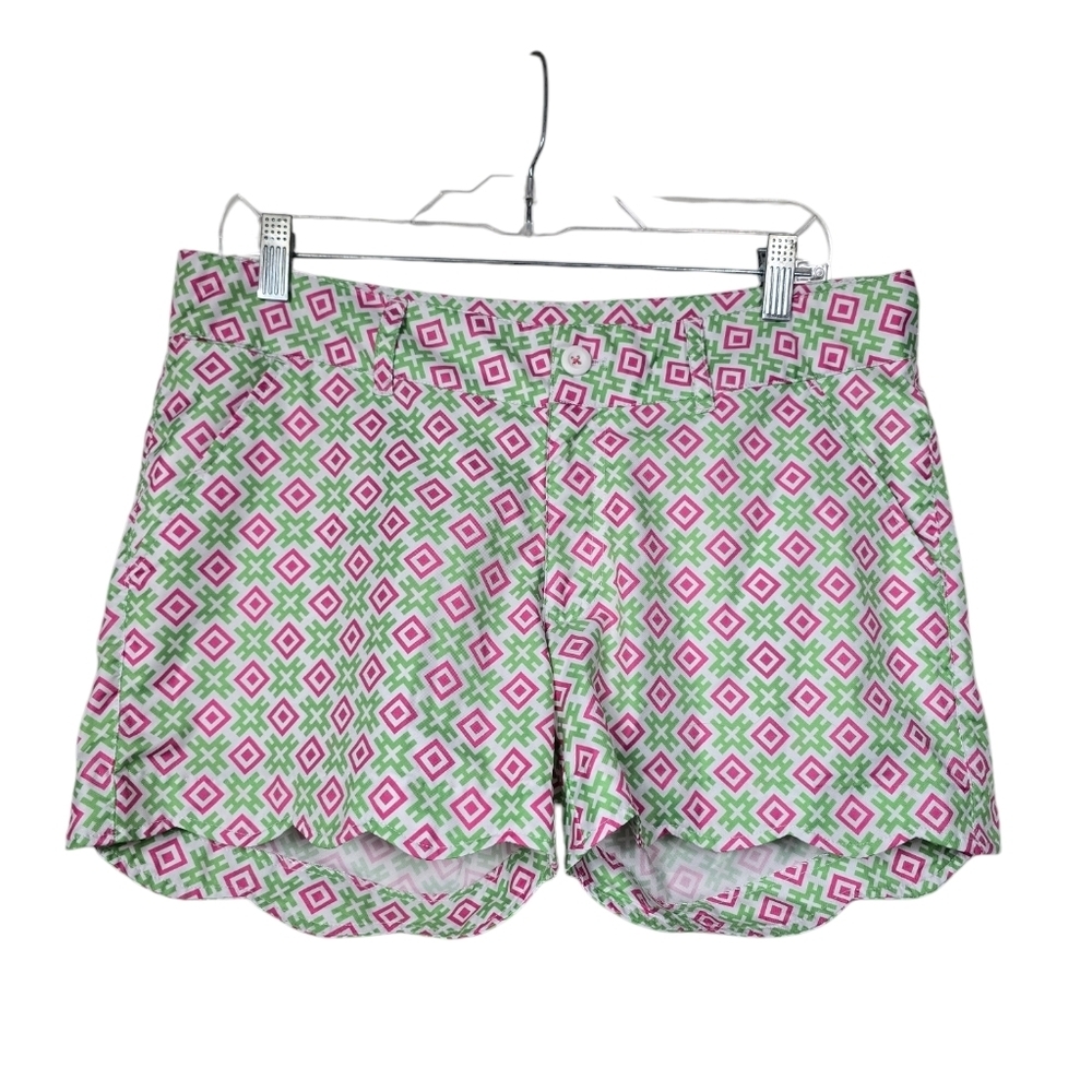 Birdies And Bows Pink Green Printed Shorts 6